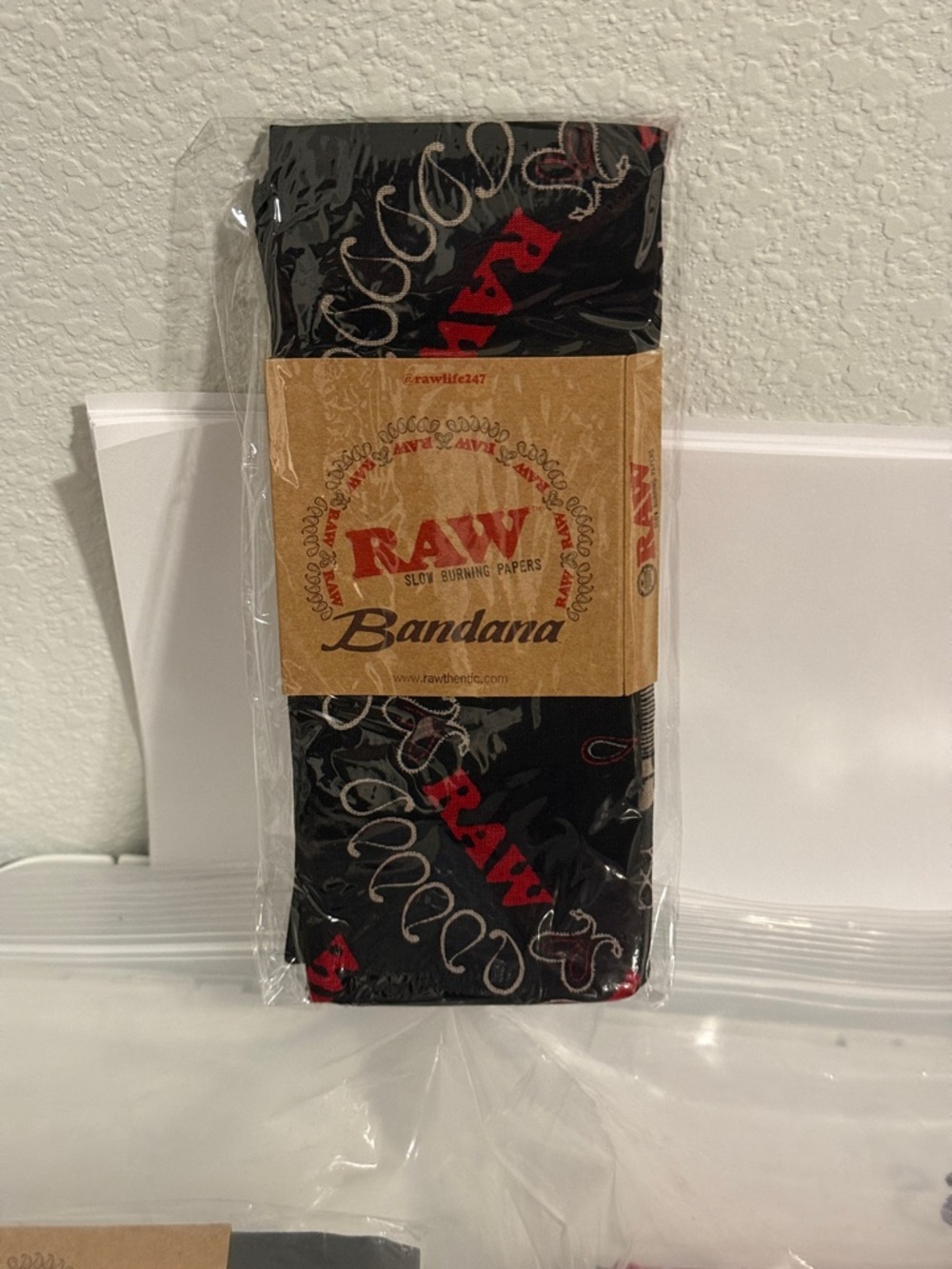 RAW Black Bandana for Men